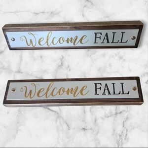 Welcome Fall Wooden Sign